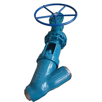 Butt welding type Y globe valve