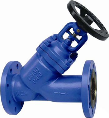 Flange type German standard Y globe valve