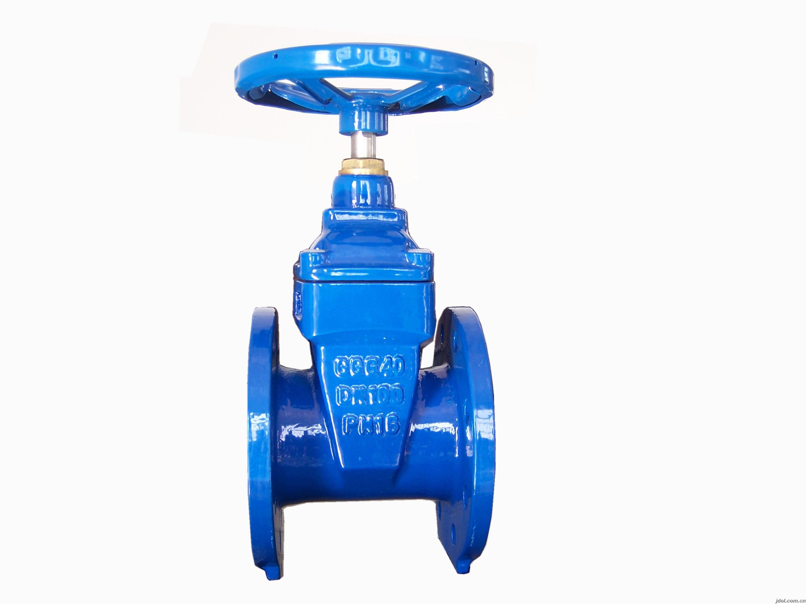 Flanged cast iron gate valve