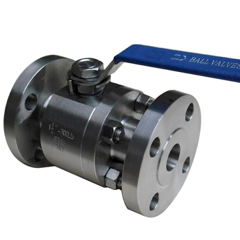 Flange two piece forged steel ball valve
