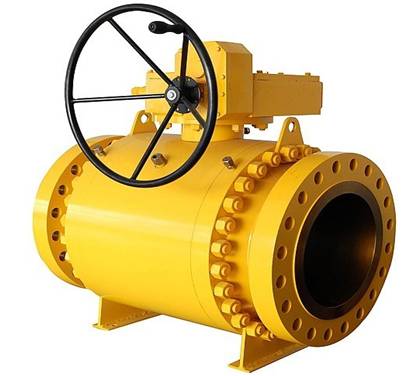 Flange three piece ball valve