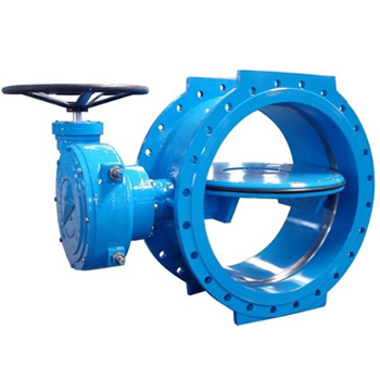Flange type double eccentric rubber seal butterfly valve